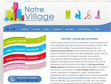 Tablet Screenshot of notrevillage.fr